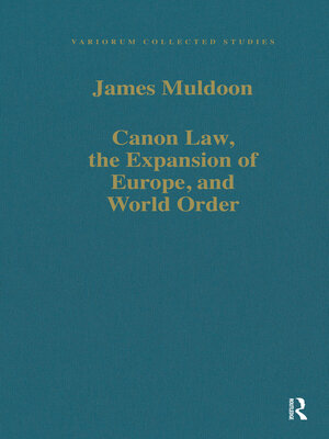 cover image of Canon Law, the Expansion of Europe, and World Order